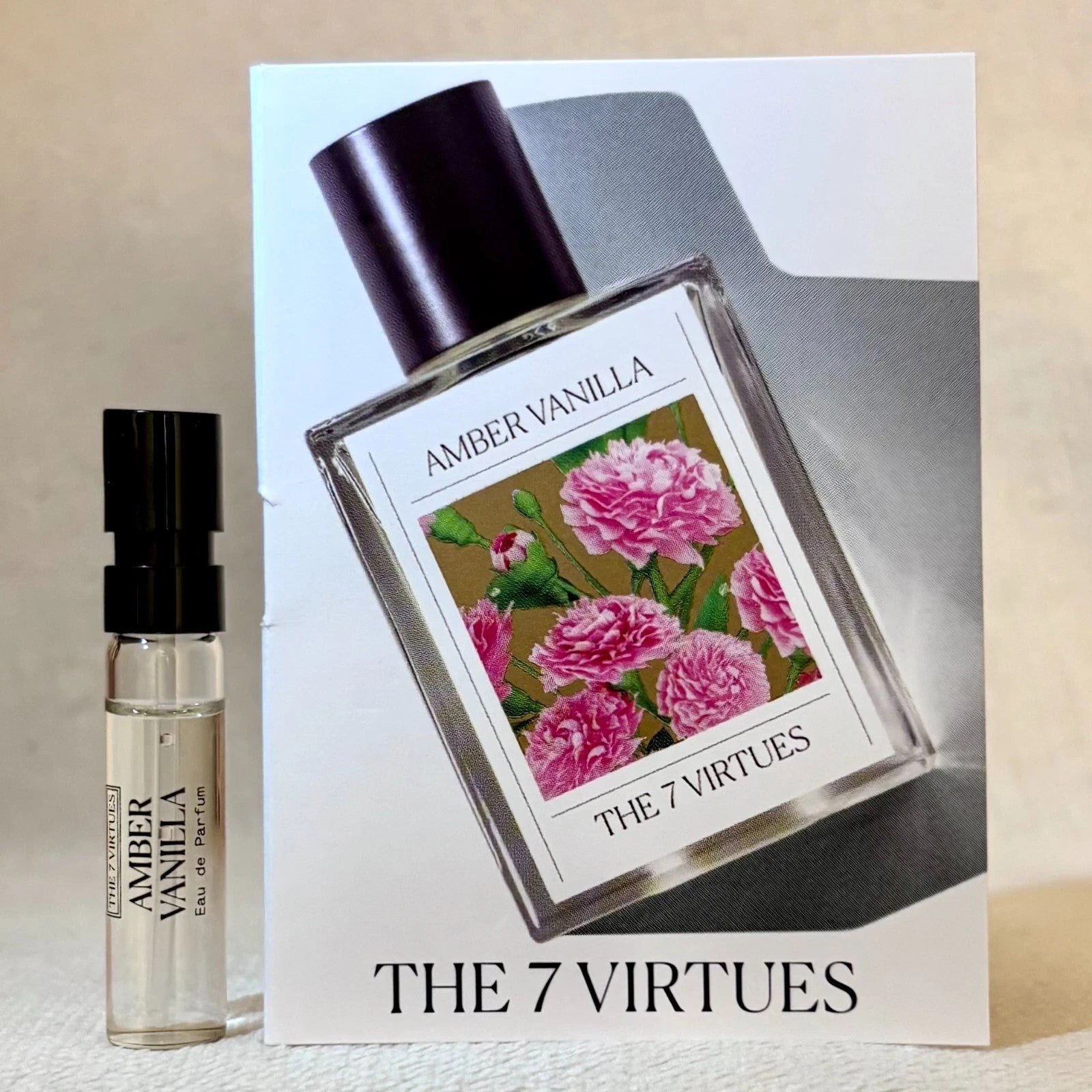 The 7 Virtues Amber Vanilla Eau de Parfum Sample Spray .06oz, 1.7ml
