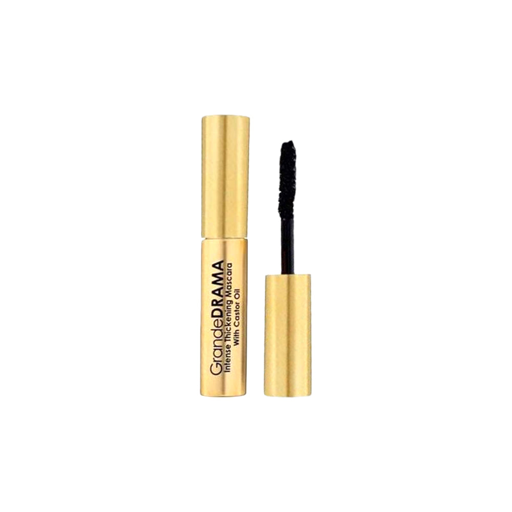 Grande Cosmetics Grande DRAMA Intense Thickening Mascara Black Infused With Castor Oil 3g/0.01oz.Travel Size