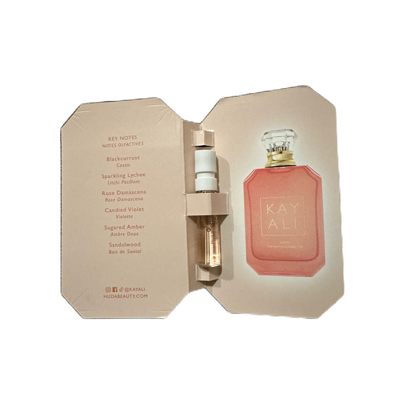 HUDA Kayali Eden Sparkling Lychee 39 EDP Spray .05oz/1.5mL Womens Perfume Sample