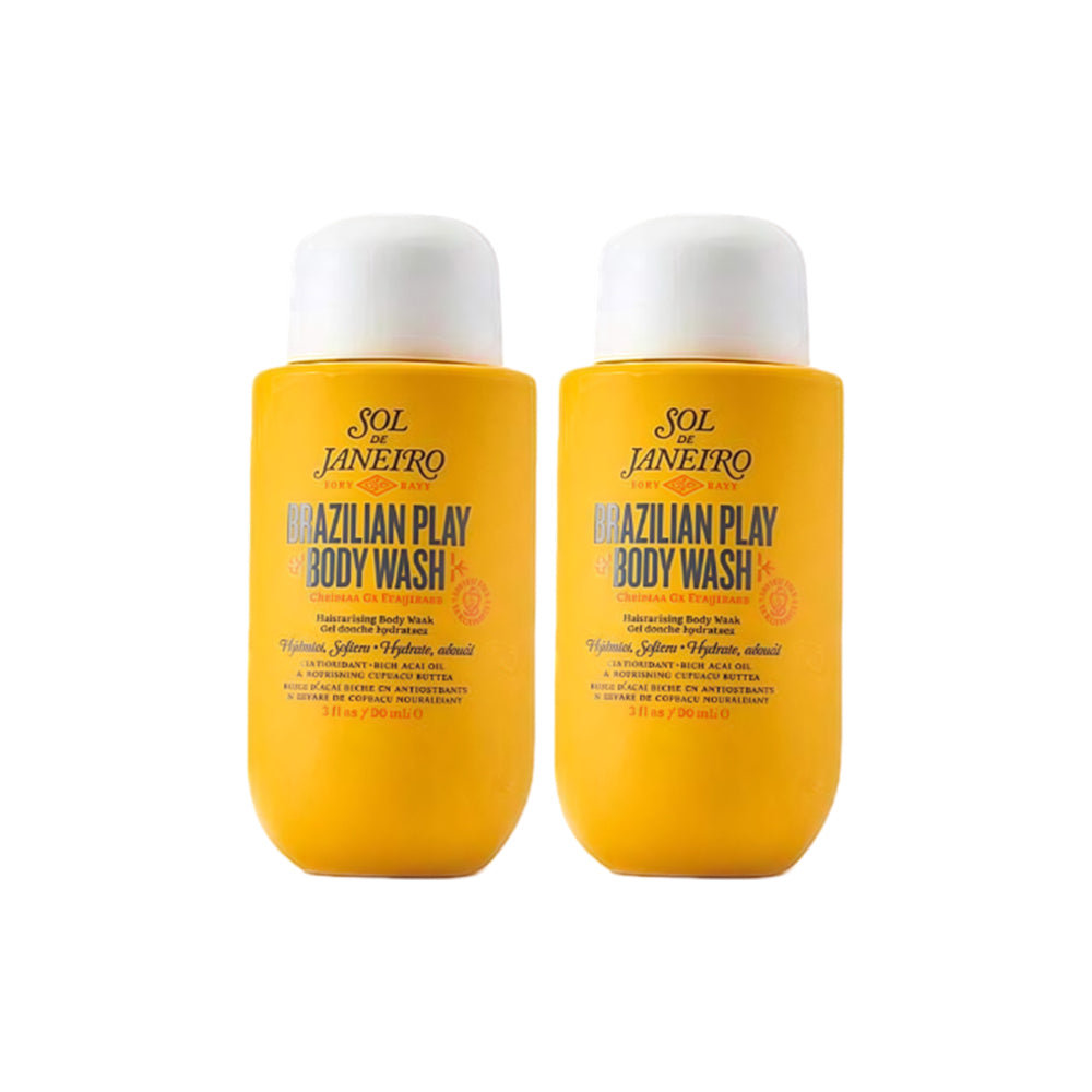 2-Pack Sol de Janeiro Brazilian Play Body Wash Cheirosa 62 (2x90ml/3 Fl.Oz) Travel Size