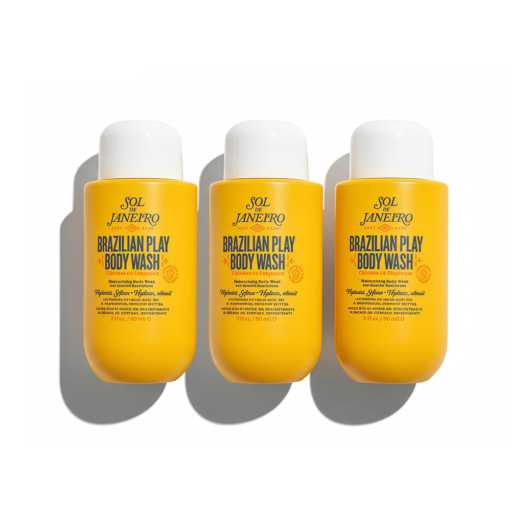 3-Pack Sol de Janeiro Brazilian Play Body Wash Cheirosa 62 (3x90ml/3 Fl.Oz) Travel Size