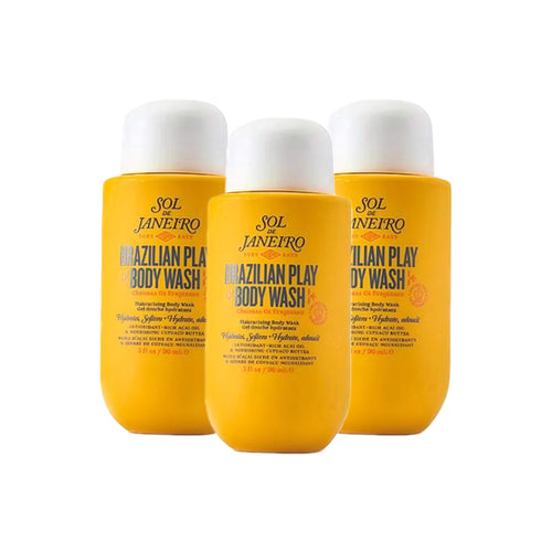 3-Pack Sol de Janeiro Brazilian Play Body Wash Cheirosa 62 (3x90ml/3 Fl.Oz) Travel Size