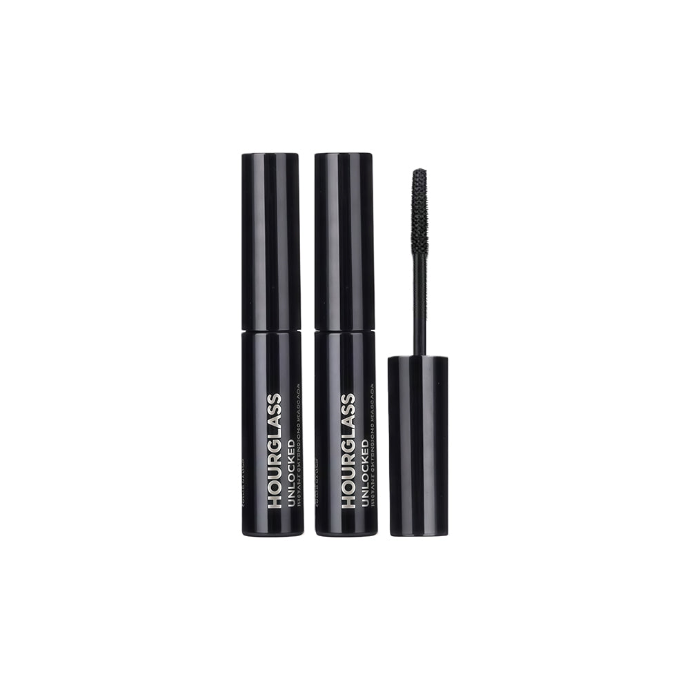 2-Pack Hourglass Unlocked Instant Extensions Mascara Ultra Black (2x2.7g/0.09 Fl.Oz) Travel Size