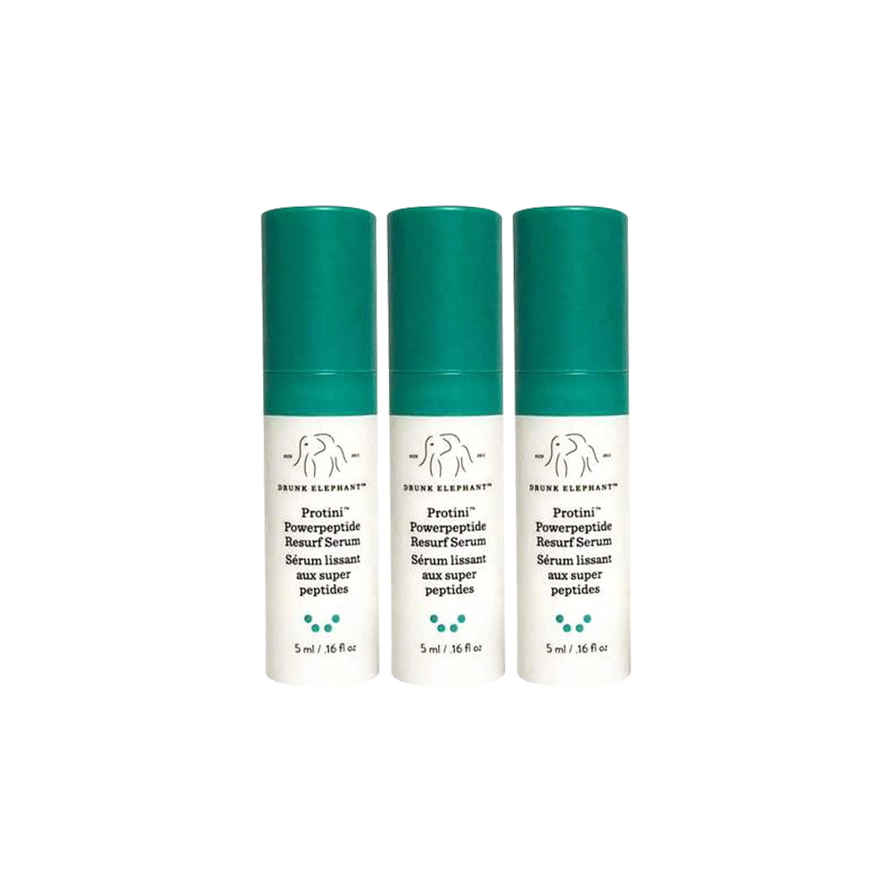 3-Pack Drunk Elephant Protini Powerpeptide Resurf Serum (3x5ml/0.16 Fl.Oz) Travel Size
