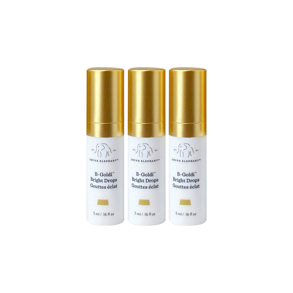 3-Pack Drunk Elephant B-Goldi Bright Illuminating Drops (3x5ml/0.16 Fl.Oz) Travel Size