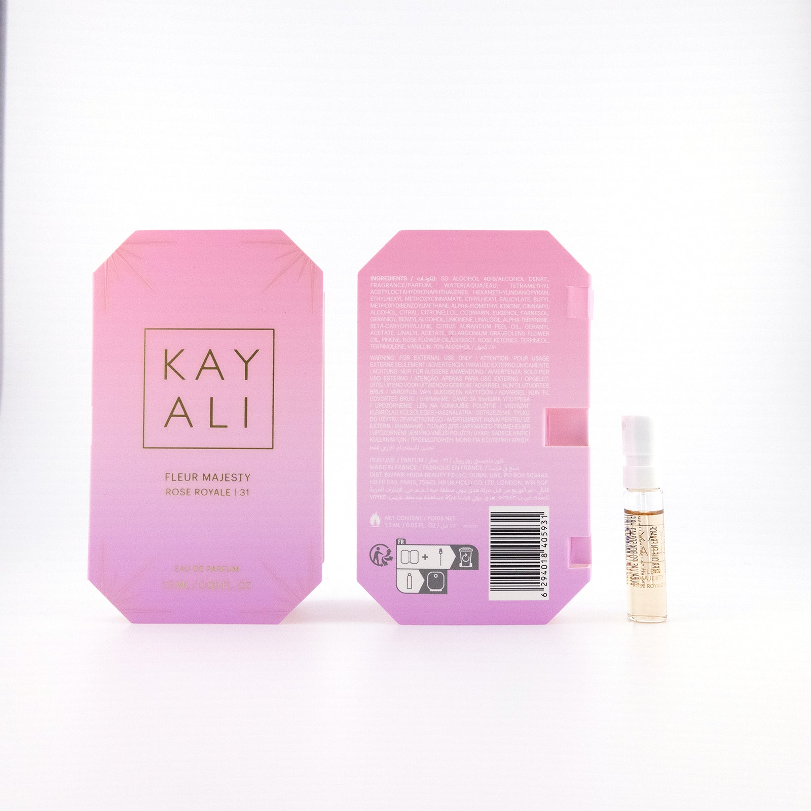 HUDA Kayali Eden Sparkling Lychee 39 EDP Spray .05oz/1.5mL Womens Perfume Sample