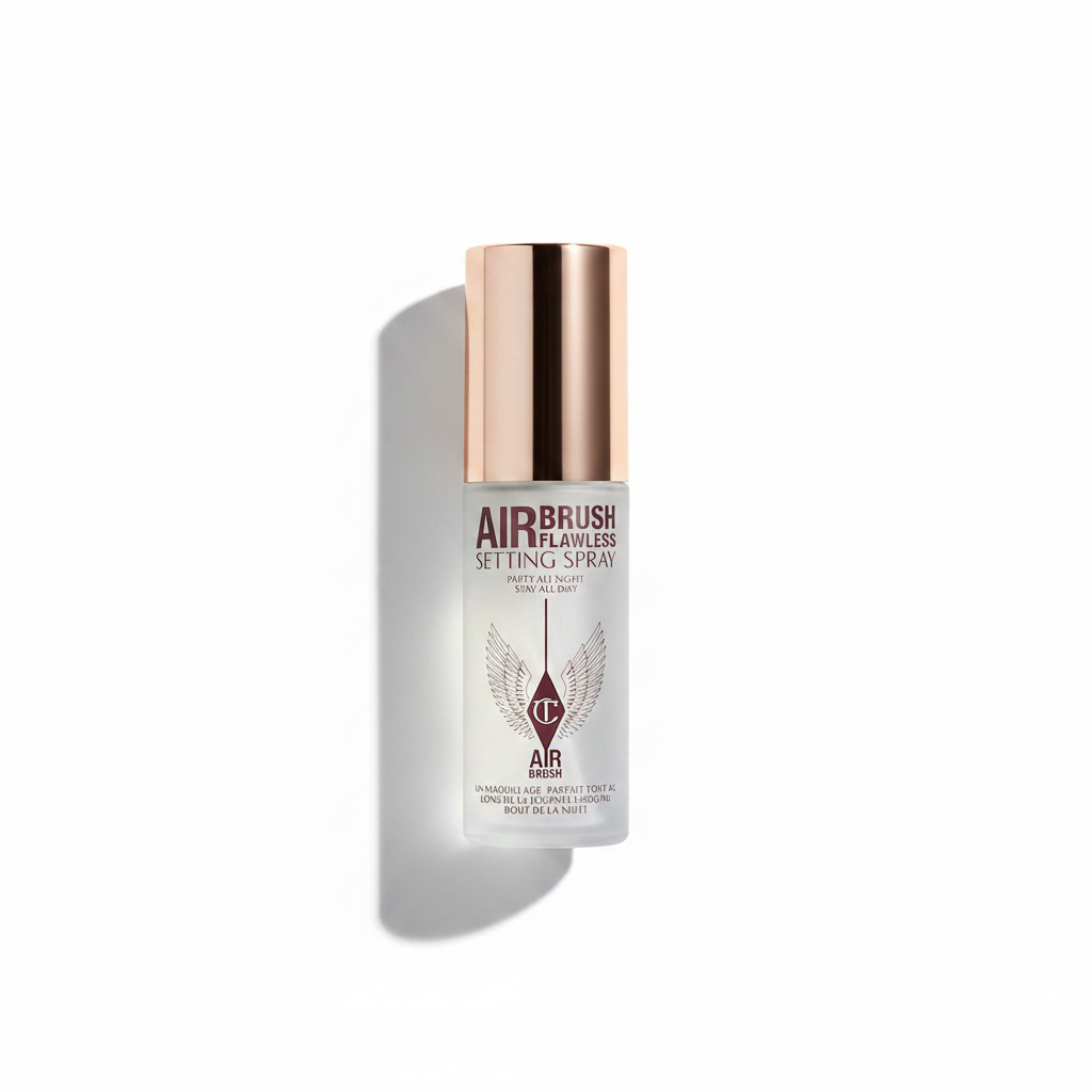 Charlotte Tilbury Airbrush Setting Spray Upright with Left Shadow