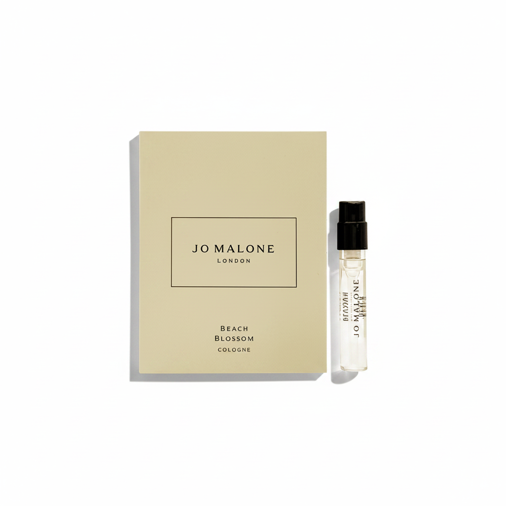 Jo Malone Beach Blossom Flat Lay with Left Shadow