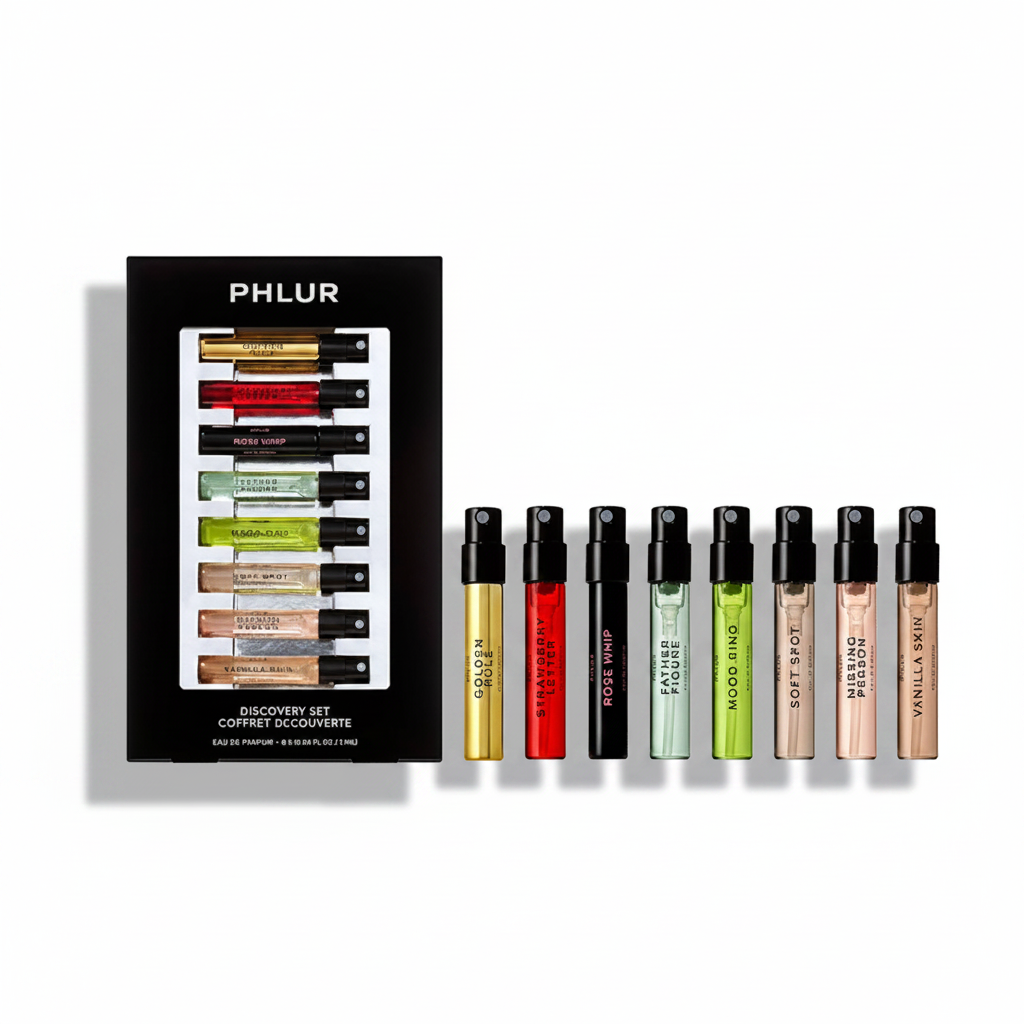 PHLUR Discovery Set 8-vial Golden Rule - Soft Natural Shadow