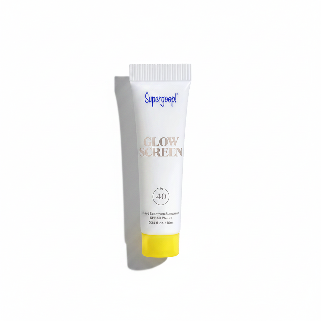 Supergoop Glowscreen - Flat Lay Vertical Left Shadow